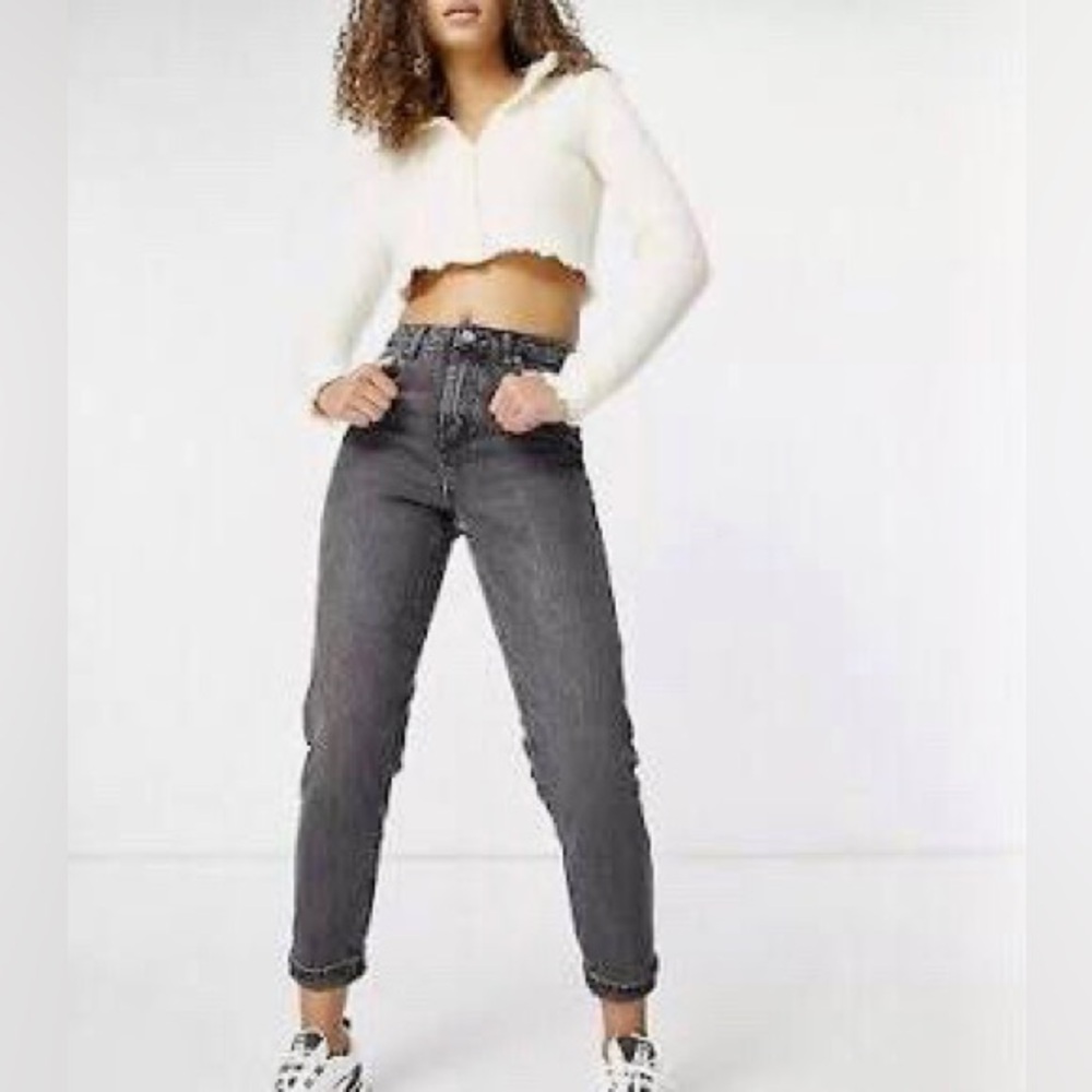 NWOT Topshop Petite Premium Mom Jeans